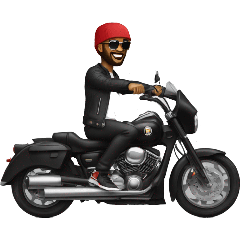 Fally Ipupa sur une moto  emoji