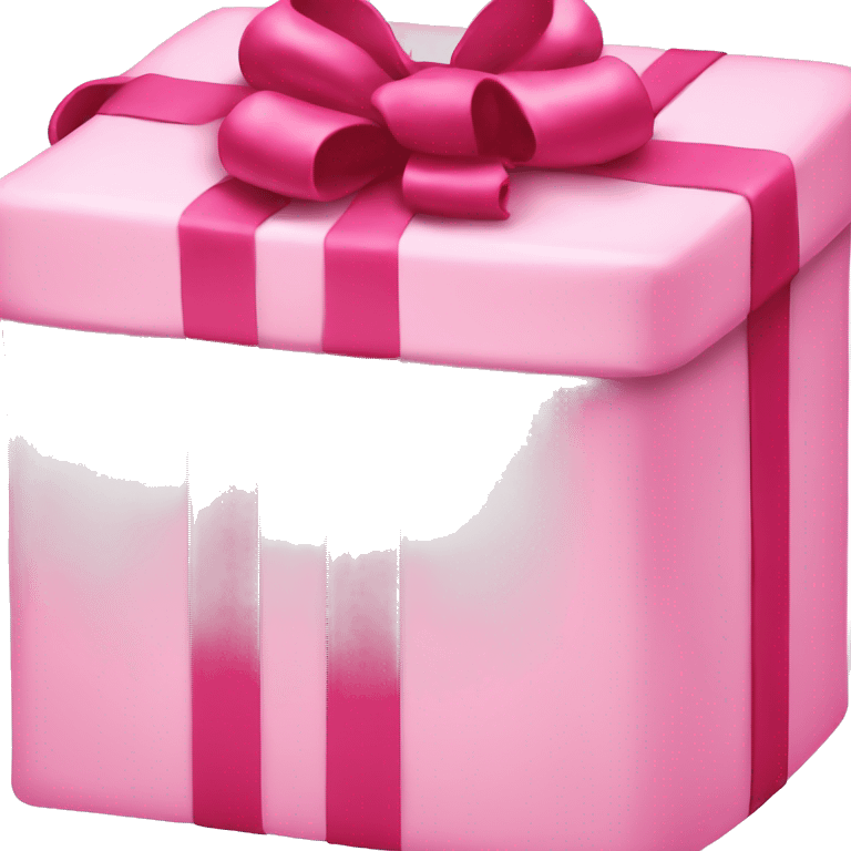 Pink Christmas present emoji