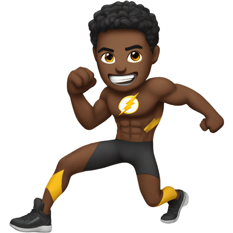 Flash hero working out  emoji