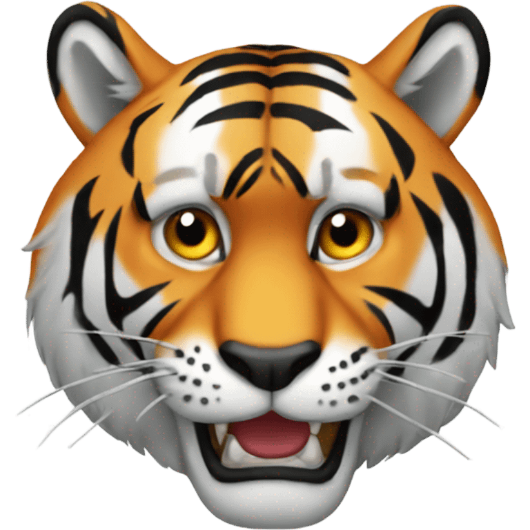 Lunatic tiger emoji