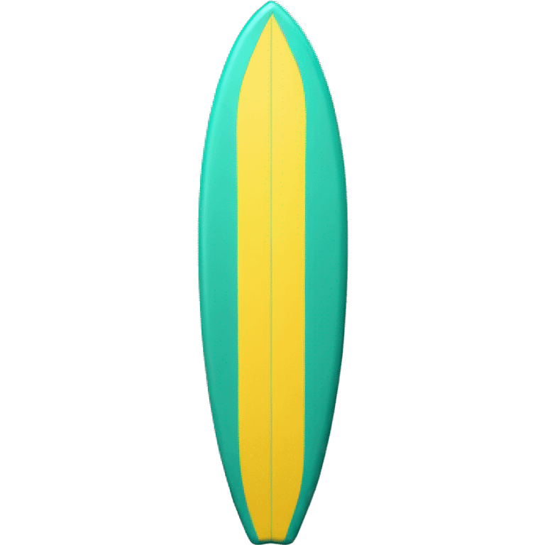 yellow teal surfboard  emoji