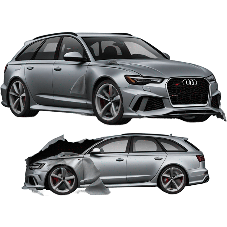 Audi rs6 crash emoji