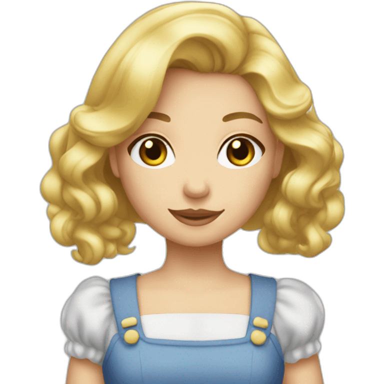 Blond haired Dorothy emoji