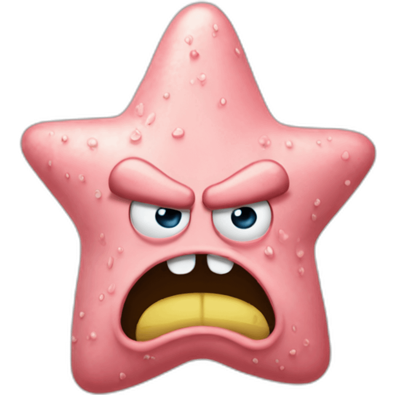 angry patrick star head emoji