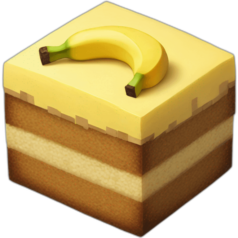 minecraft banana cake emoji