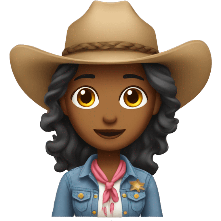 Coastal cowgirl emoji