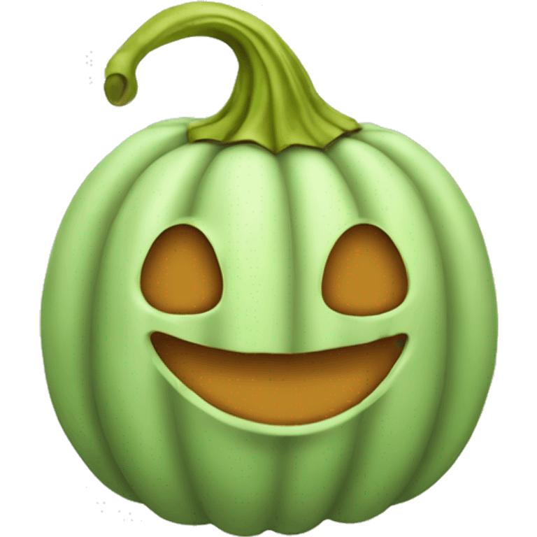 Pistachio green pumpkin emoji