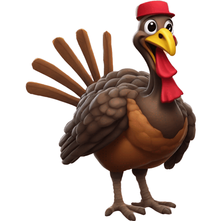 Turkey playing Fortnite  emoji