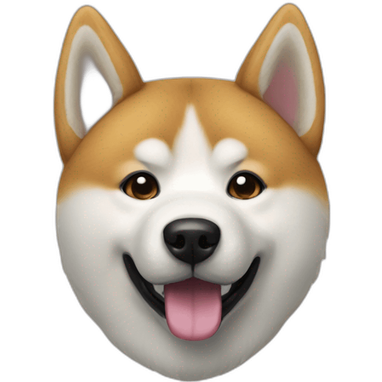 akita inu tire langue emoji