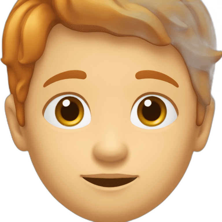 Petit garçon roux tâche de rousseur emoji