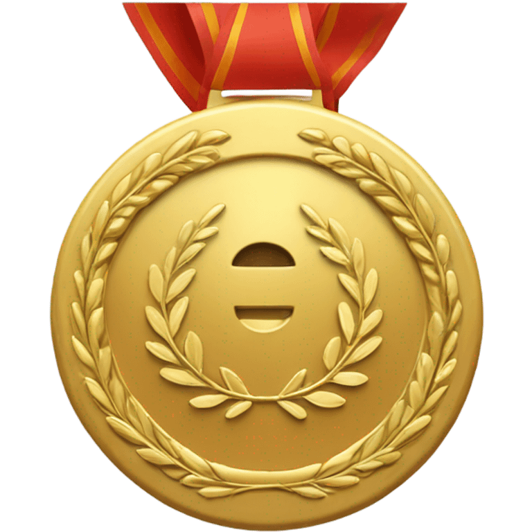 A big medal emoji. emoji