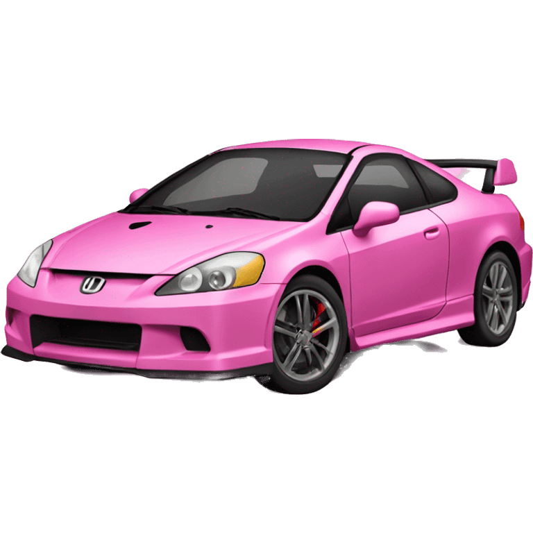 Pink Honda rsx with glitter emoji