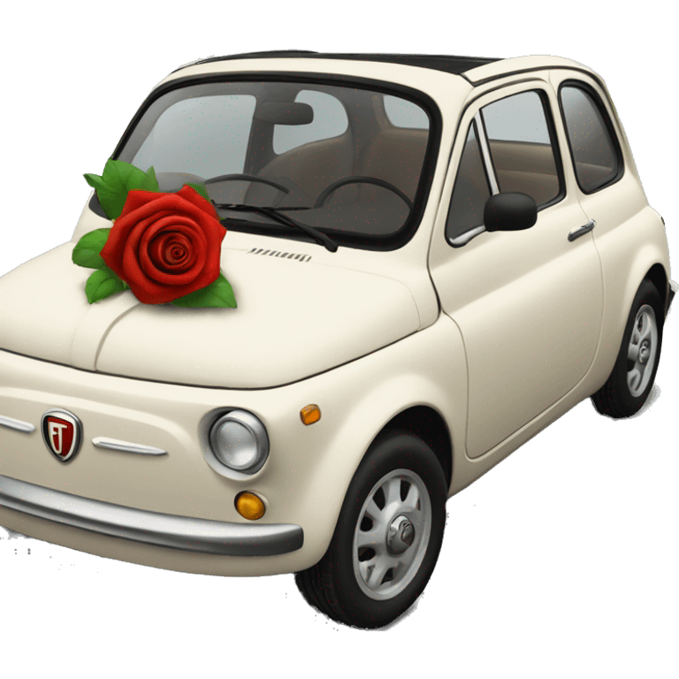 fiat holding rose emoji