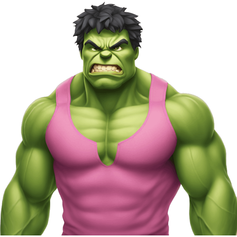 Hulk pink emoji