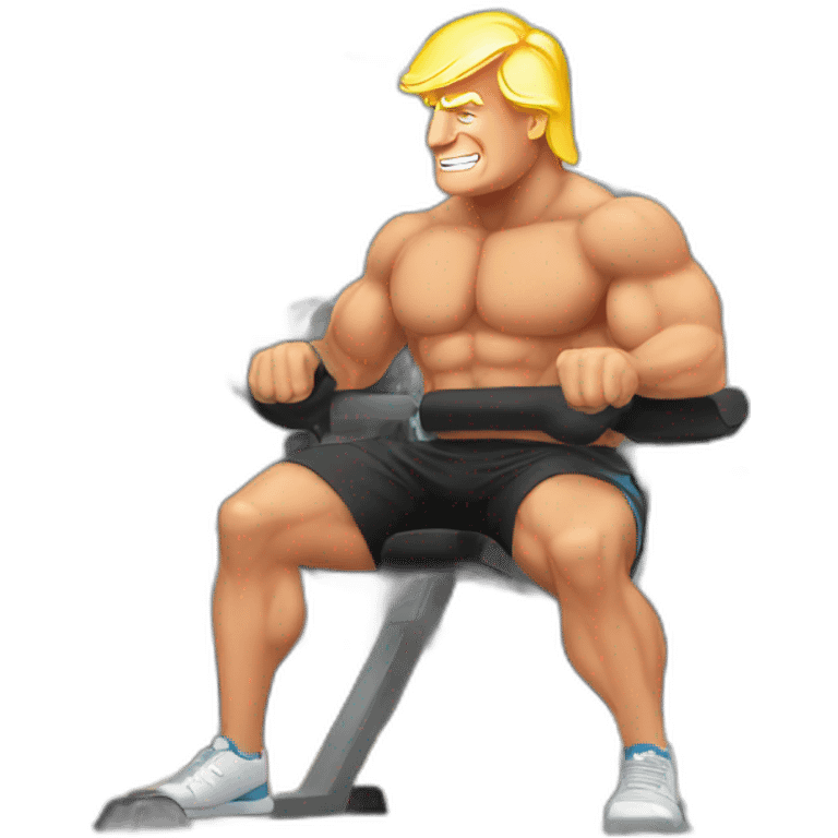 trump in the gym emoji