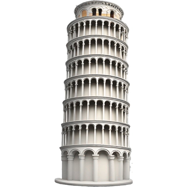 Leaning tower of pisa but size as real emoji emoji