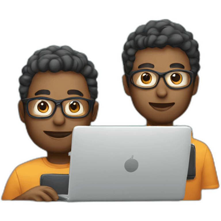 two male designers with laptops emoji