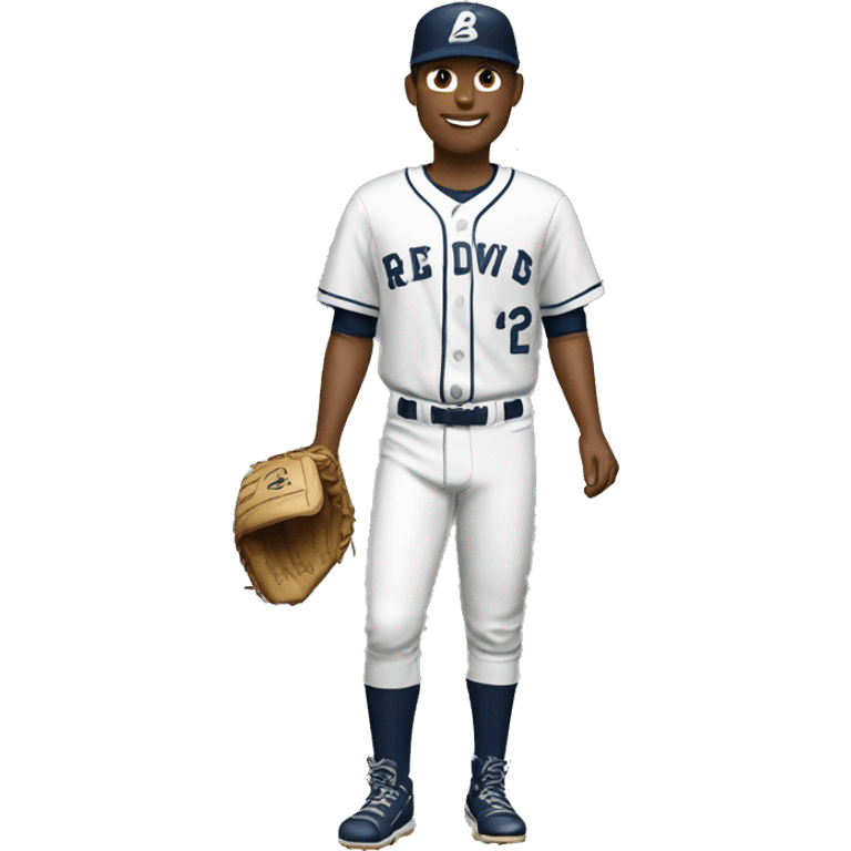 create an image of a white baseball player emoji