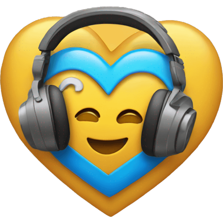 heart with headphones emoji