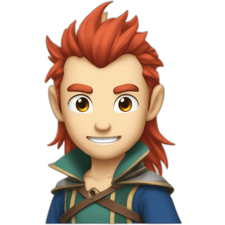 Nastu Dragnell from fairy tails emoji