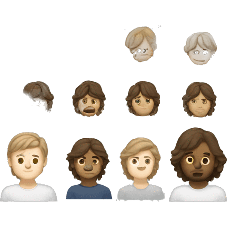 white boy with brown hair and a mullet emoji