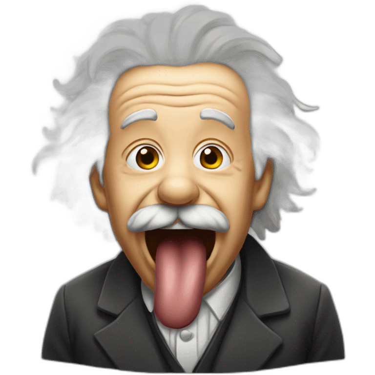 einstein tongue Throat  emoji