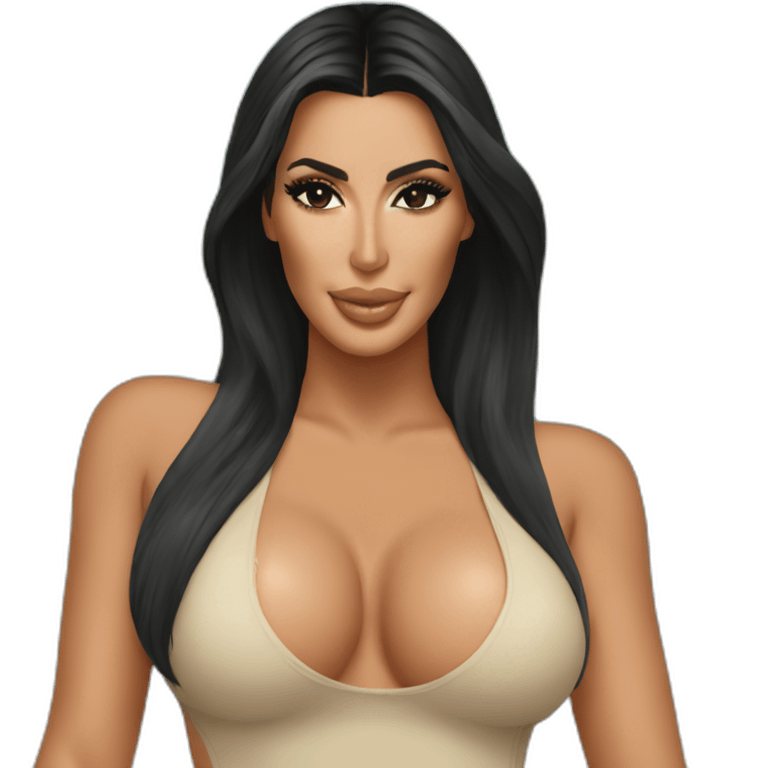 Kim Kardashian beach emoji