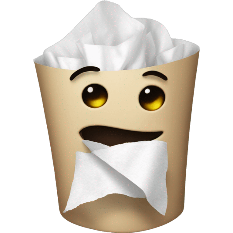 Handing tissue paper  emoji