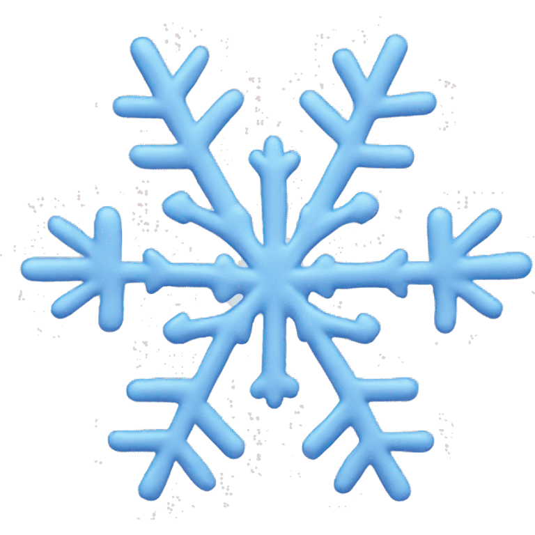 Create a white snowflake  emoji