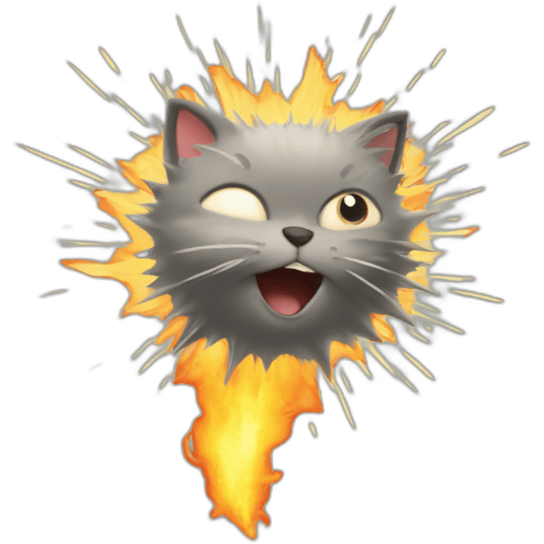 exploding kitten emoji