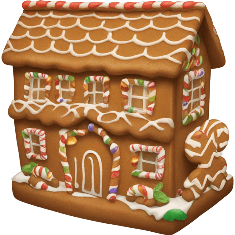 Gingerbread house emoji