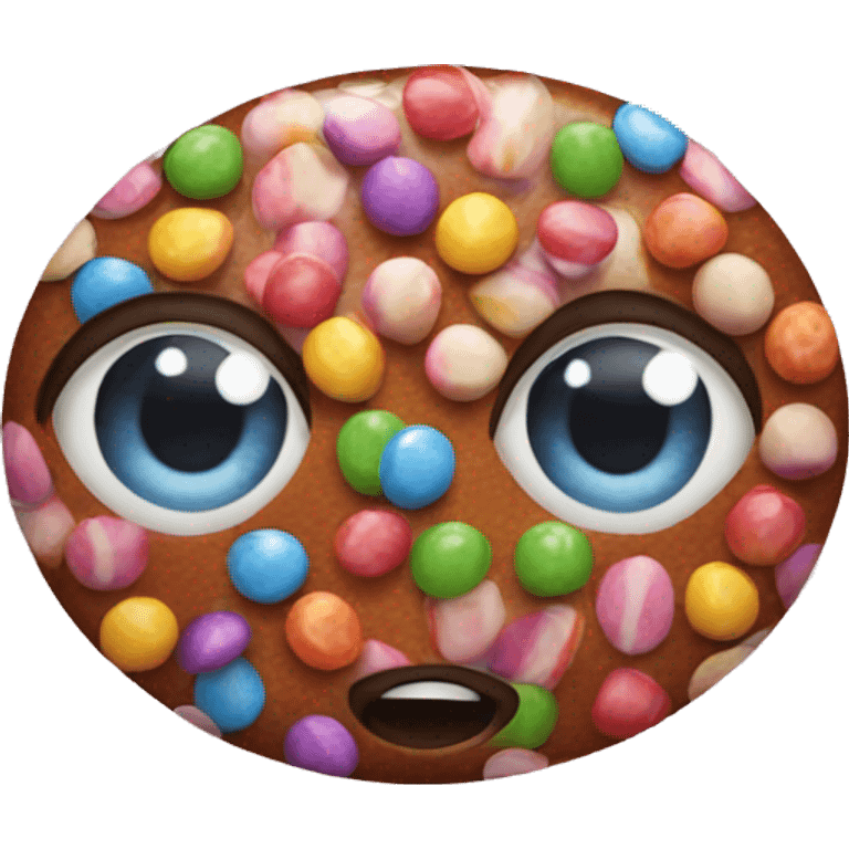 Candy made of eyes emoji