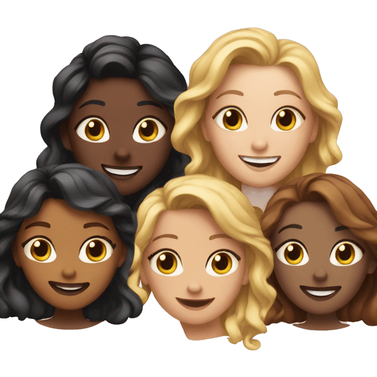 Three besties  emoji