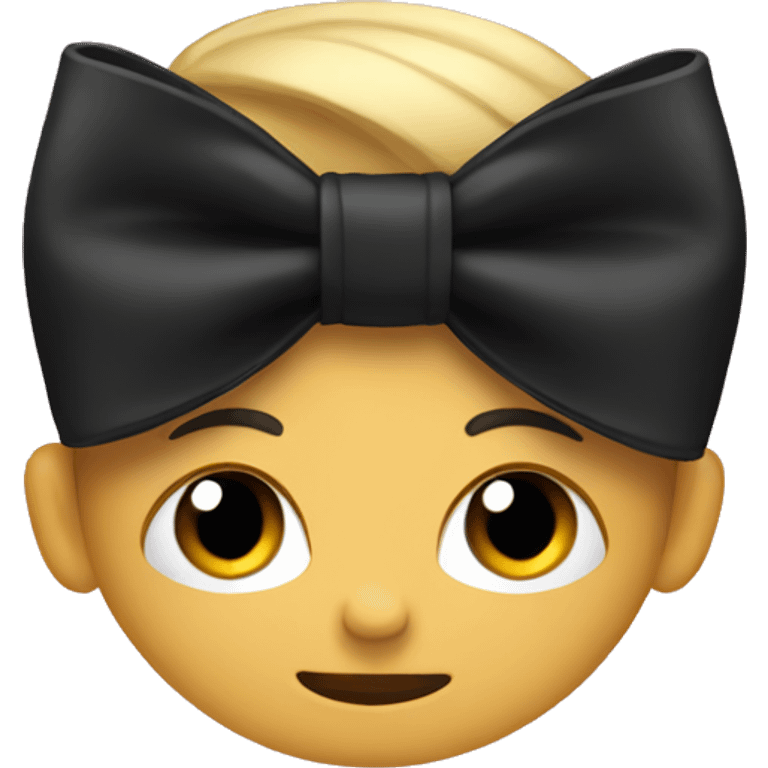 Black bow emoji