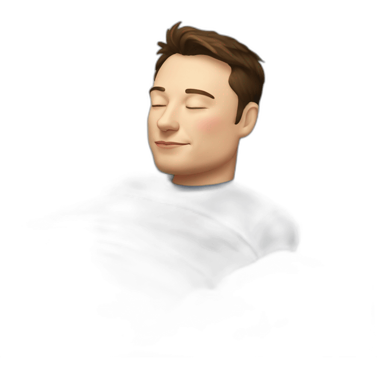 Elon Musk sleeping emoji