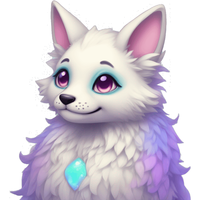 Kawaii bright fantasy ethereal anthro fursona animal emoji