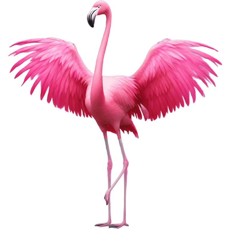 Flamingo cha cha dancing emoji