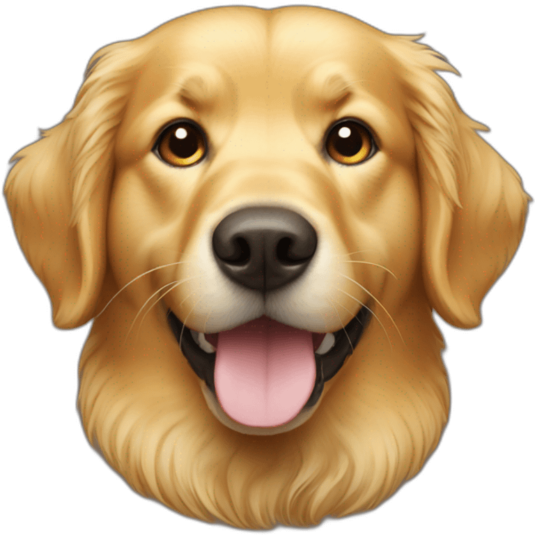 Golden retriever head emoji