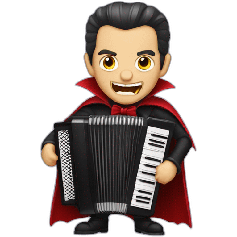 Dracula qui fait de l'accordéon emoji