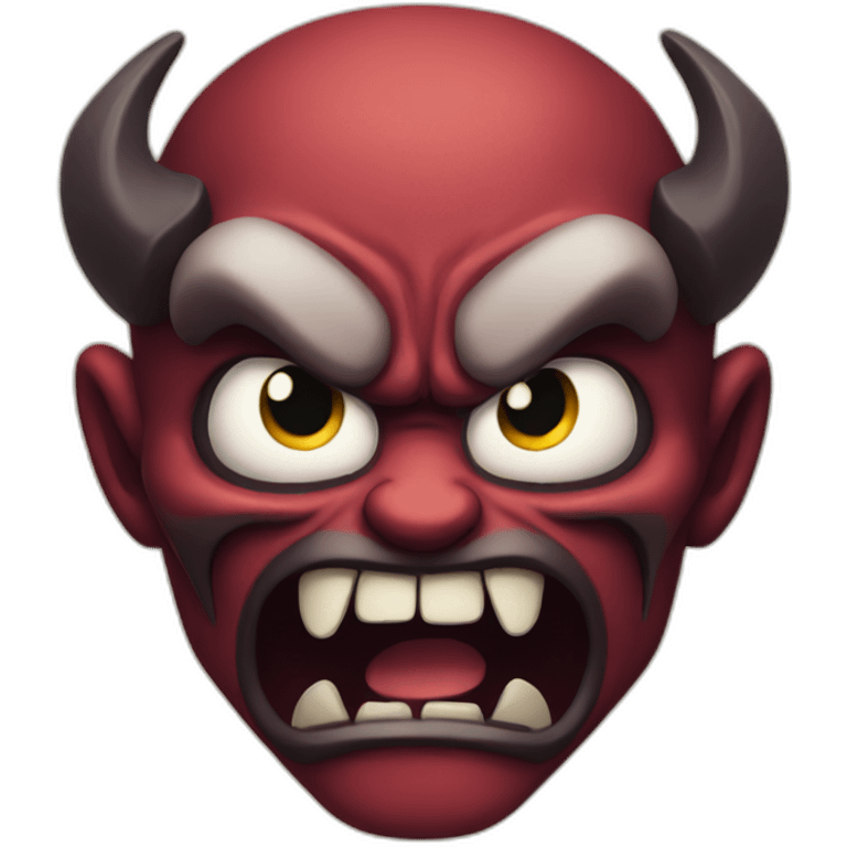 Angry demon emoji