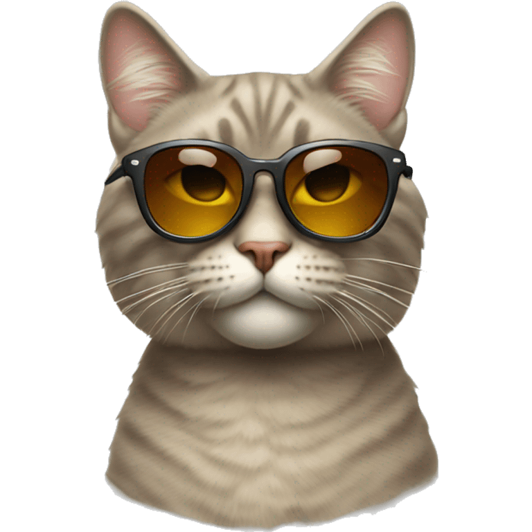 cool Cat wearing sunglasses emoji