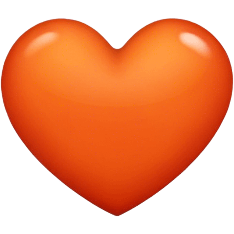 Reddish orange heart emoji