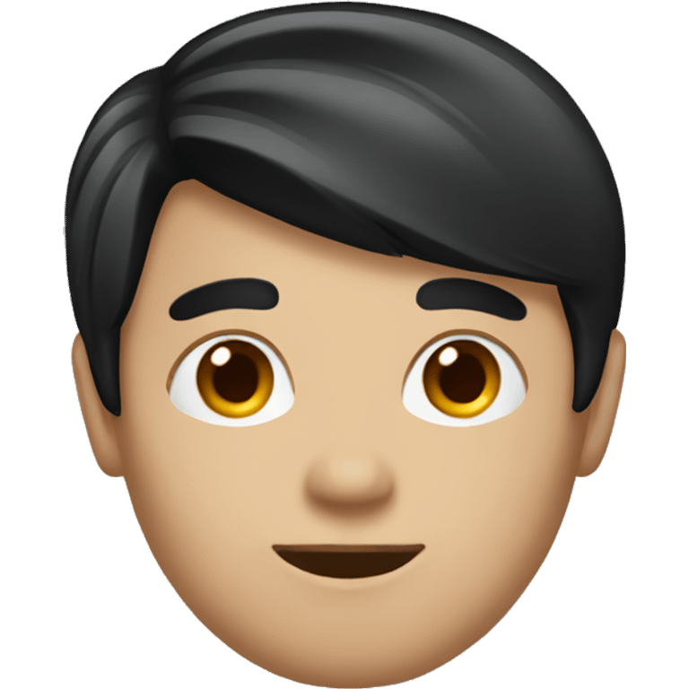 Male medium black Hair emoji