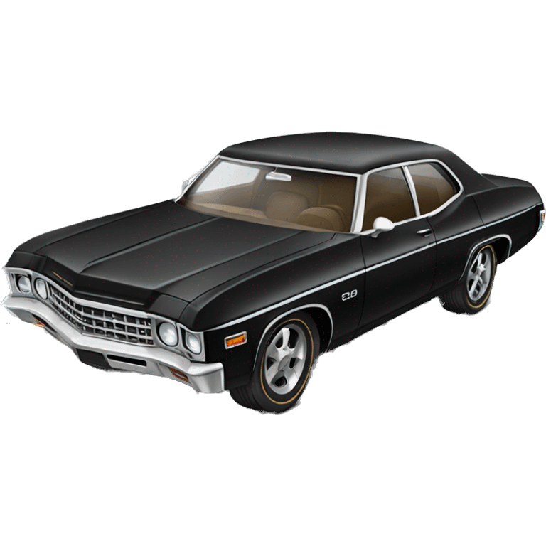 black 1969 Chevy Impala emoji