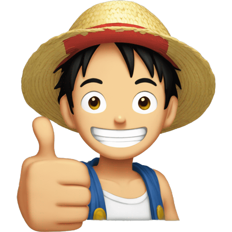 luffy thumbs up emoji