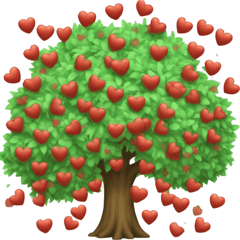 A tree full of kisses  emoji