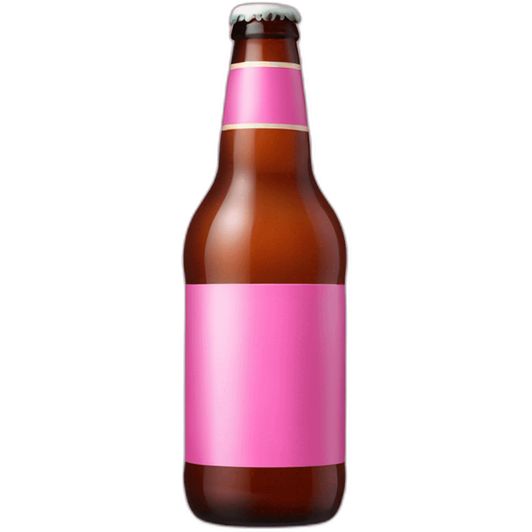 Pink Bottle beer emoji