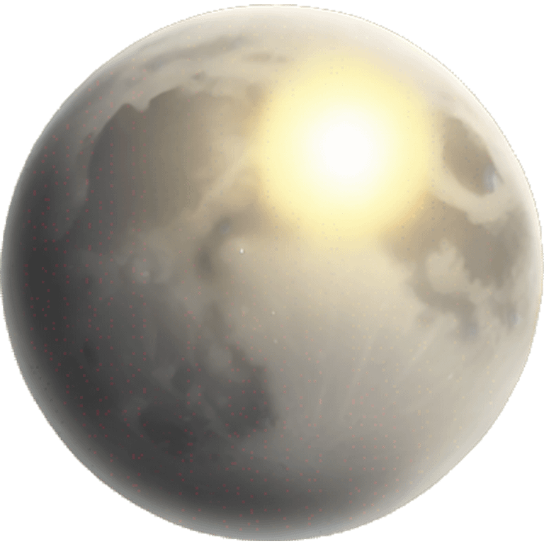 moon with sunlight emoji