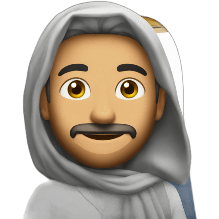 Arabe dans un avion emoji