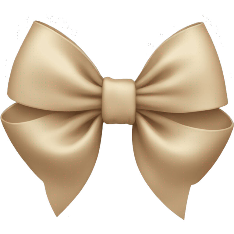 Beige bow emoji